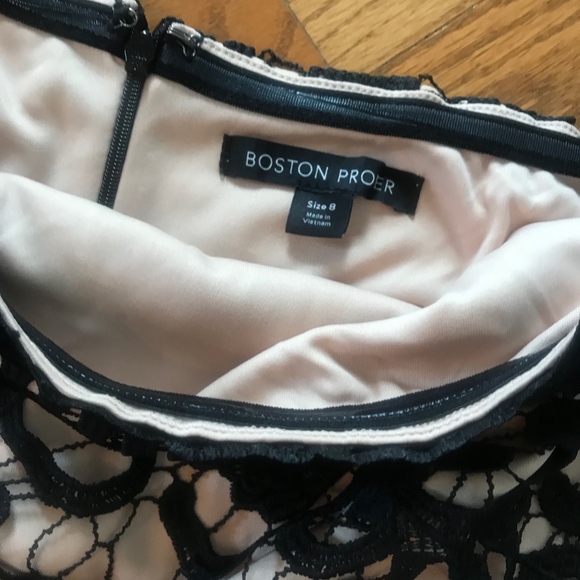 Boston Proper Black Lace Dress size 8 - Picture 4 of 4